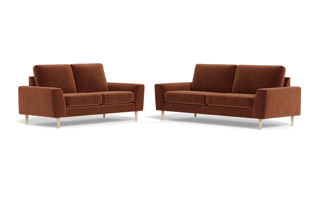 Symfoni 2018 3+2 pers. sofa - Adore velour - Copper
