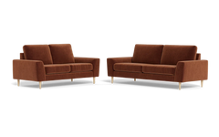 Symfoni 2018 3+2 pers. sofa - Adore velour - Copper