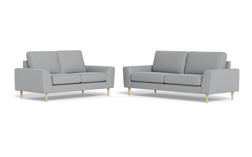 Symfoni 2018 3+2 pers. sofa - Oakland stof - Light Grey