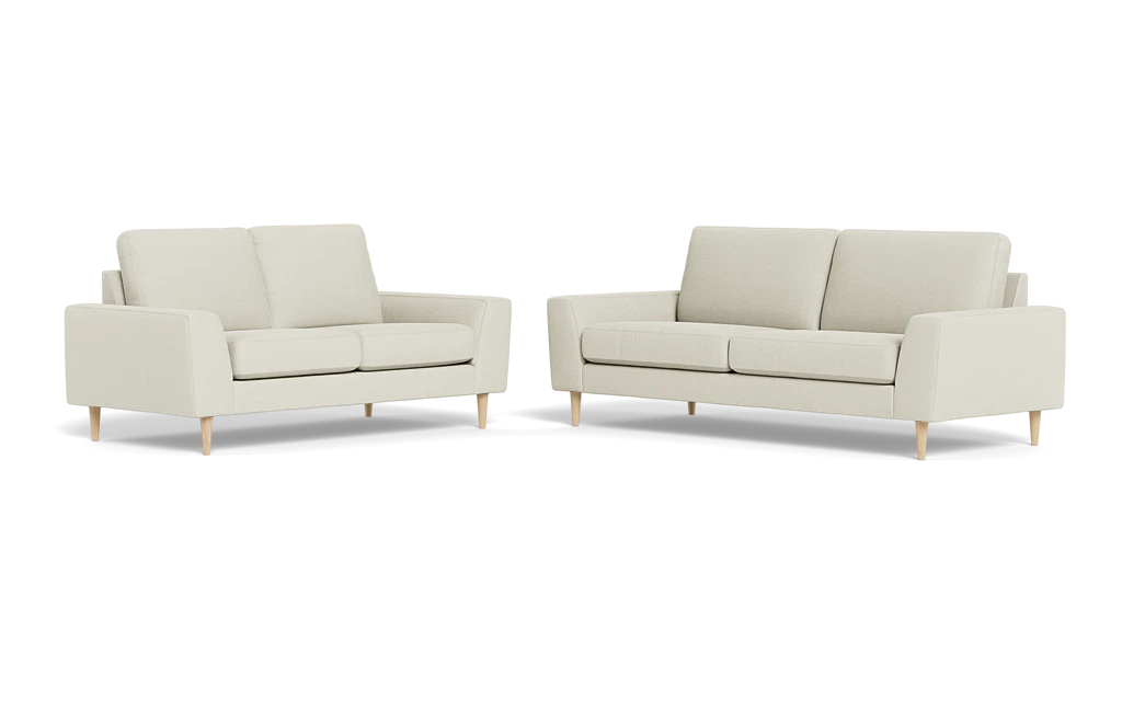 Symfoni 2018 3+2 pers. sofa - Rebel stof - Cream