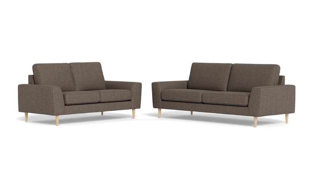 Symfoni 2018 3+2 pers. sofa - Vila stof - Light Brown