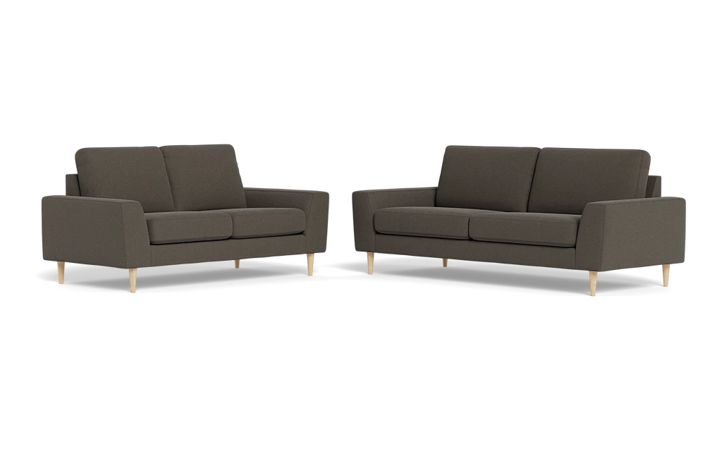Symfoni 2018 3+2 pers. sofa - Bloq stof - Brown