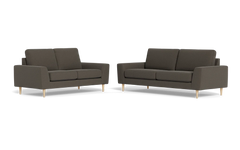 Symfoni 2018 3+2 pers. sofa - Bloq stof - Brown