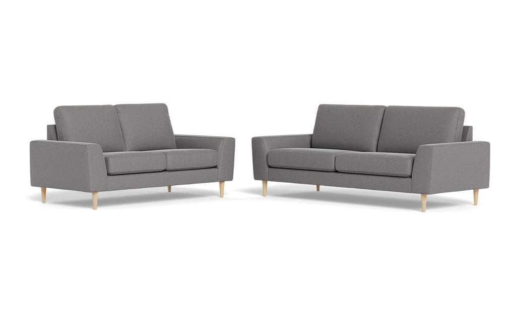 Symfoni 2018 3+2 pers. sofa - Oakland stof - Stone
