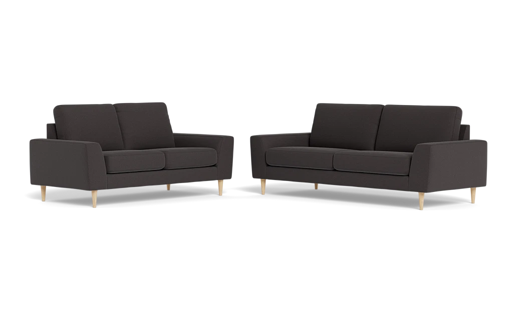 Symfoni 2018 3+2 pers. sofa - Bloq stof - Antracite
