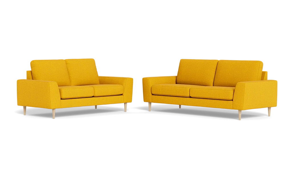 Symfoni 2018 3+2 pers. sofa - Brego stof - Curry