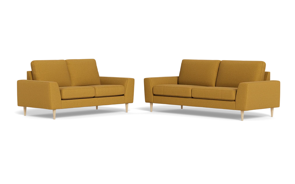 Symfoni 2018 3+2 pers. sofa - New Ocean stof - Curry