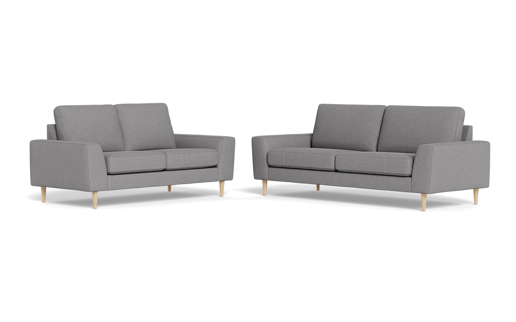Symfoni 2018 3+2 pers. sofa - Bloq stof - Zinc
