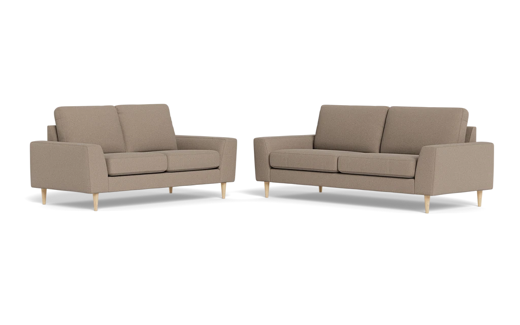 Symfoni 2018 3+2 pers. sofa - Bloq stof - Taupe