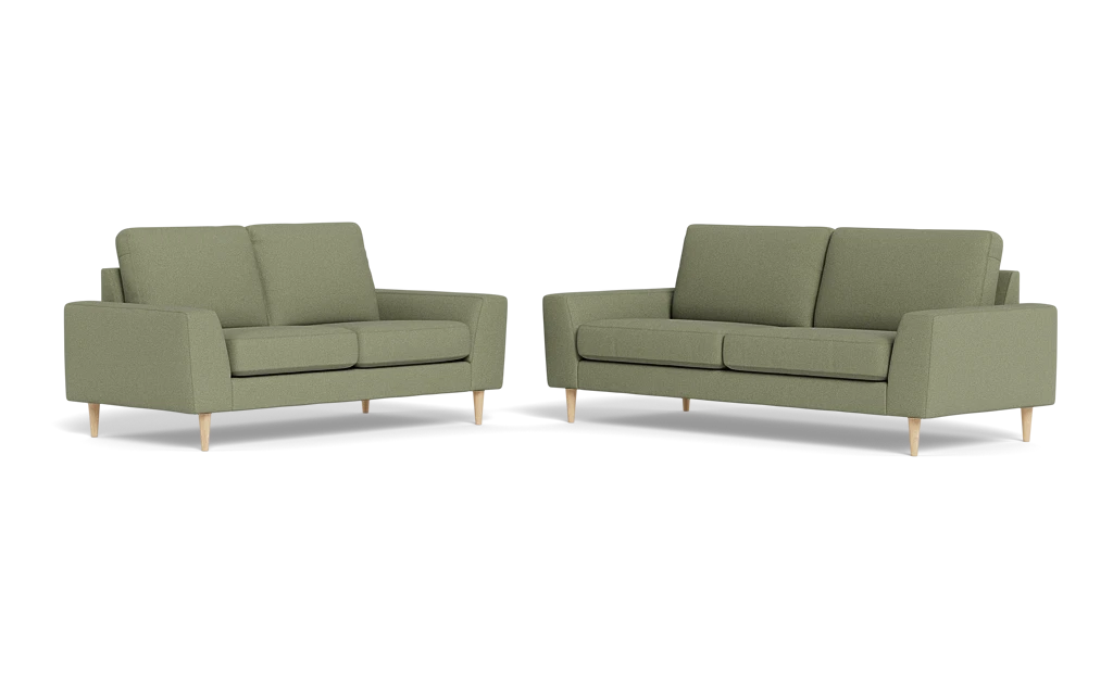 Symfoni 2018 3+2 pers. sofa - Bloq stof - Eucalyptus