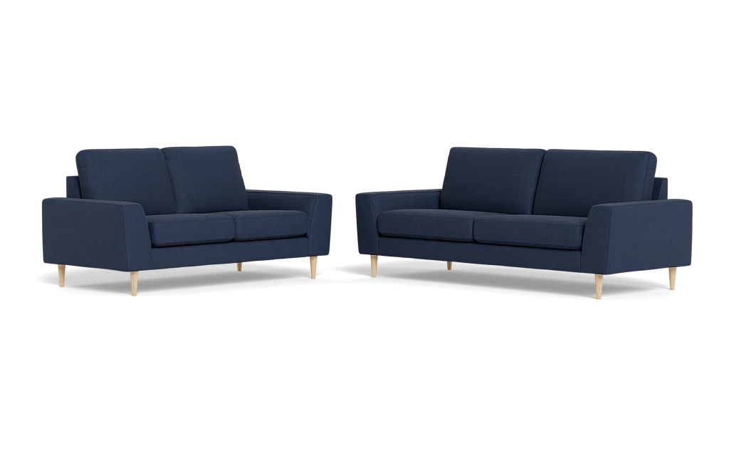 Symfoni 2018 3+2 pers. sofa - Rebel stof - Indigo