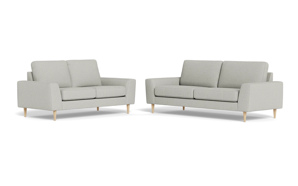 Symfoni 2018 3+2 pers. sofa - Bloq stof - Light Grey