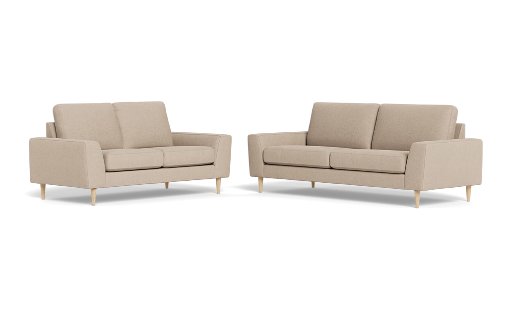 Symfoni 2018 3+2 pers. sofa - Rebel stof - Shitake
