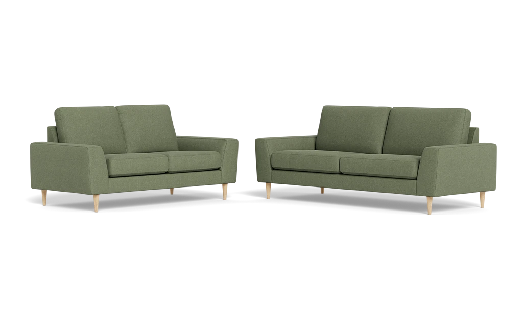Symfoni 2018 3+2 pers. sofa - Rebel stof - Forest