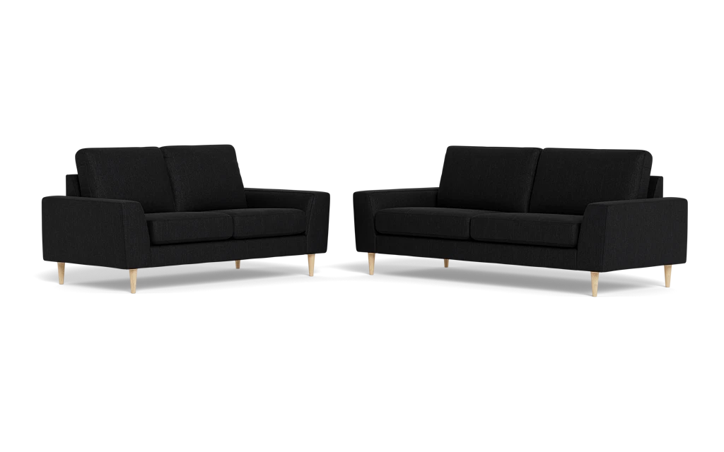 Symfoni 2018 3+2 pers. sofa - Vila stof - Black