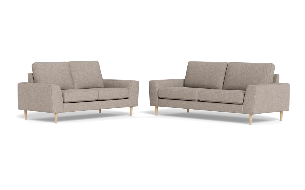 Symfoni 2018 3+2 pers. sofa - Brego stof - Light Brown