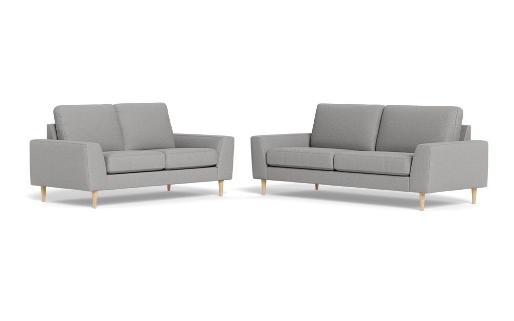 Symfoni 2018 3+2 pers. sofa - New Ocean stof - Light grey