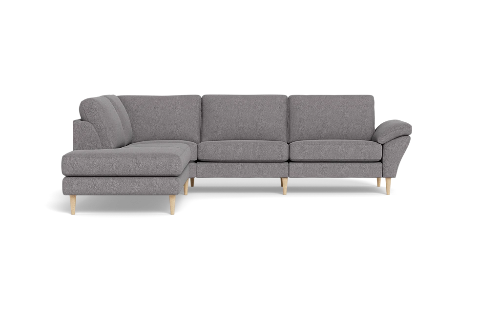 Symfoni 2018 sofa med open end - med armlæn - Montana stof - Grey - Venstrevendt