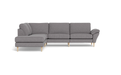 Symfoni 2018 sofa med open end - med armlæn - Montana stof - Grey - Venstrevendt