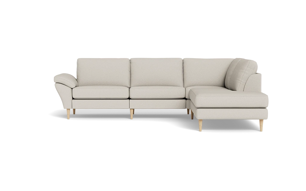 Symfoni 2018 sofa med open end - med armlæn - Idaho stof - Light grey - Højrevendt