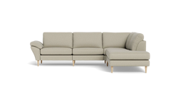 Symfoni 2018 sofa med open end - med armlæn - Idaho stof - Beige - Højrevendt