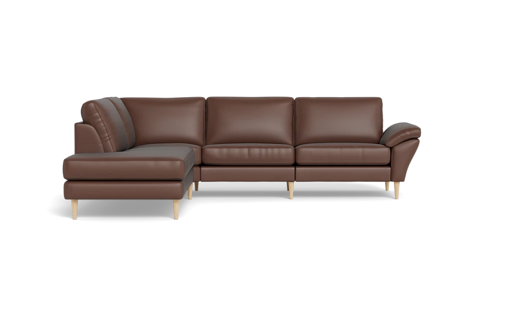 Symfoni 2018 sofa med open end - med armlæn - Anilux læder - Toffe - Venstrevendt