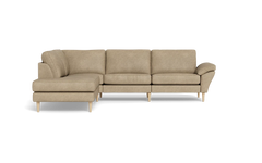 Symfoni 2018 sofa med open end - med armlæn - Kentucky stof - Beige - Venstrevendt