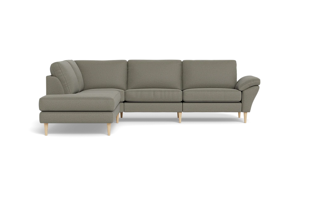 Symfoni 2018 sofa med open end - med armlæn - Oakland stof - Beige - Venstrevendt