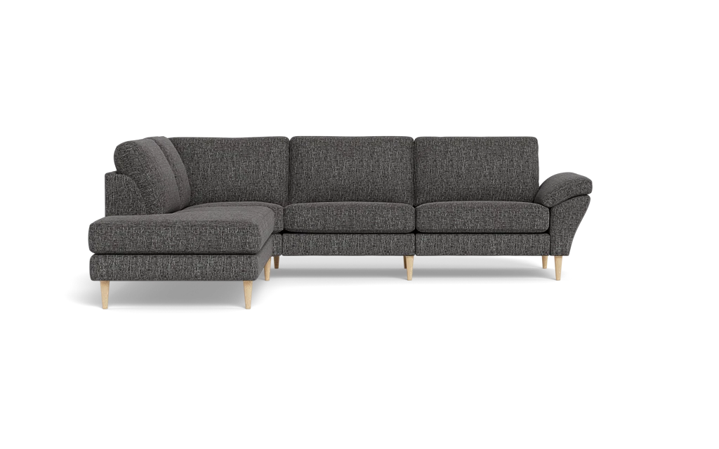 Symfoni 2018 sofa med open end - med armlæn - Chronotex stof - Graphite - Venstrevendt