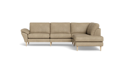 Symfoni 2018 sofa med open end - med armlæn - Kentucky stof - Beige - Højrevendt