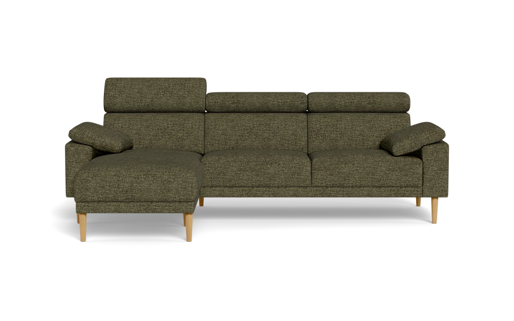 Michigan sofa med chaiselong - Armpude - Brego stof - 77 grøn - Venstrevendt