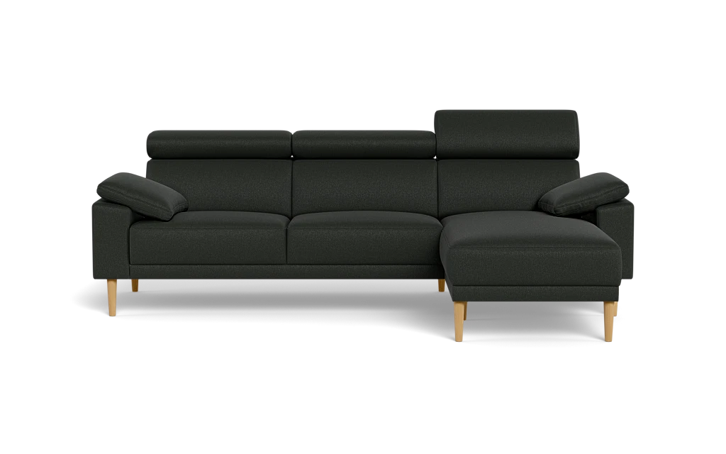 Michigan sofa med chaiselong - Armpude - Bjorn stof - mørkegrå - Højrevendt
