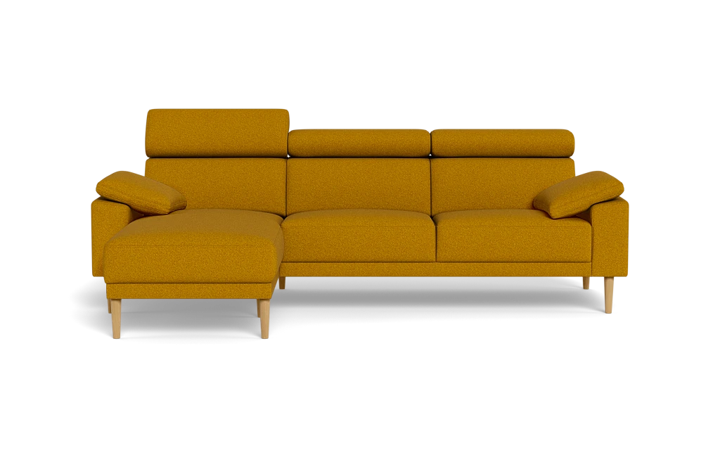 Michigan sofa med chaiselong - Armpude - Austin stof - 11 gul - Venstrevendt
