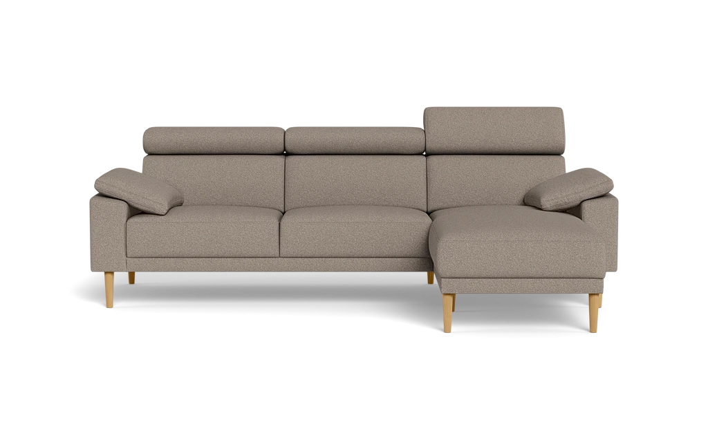 Michigan sofa med chaiselong - Armpude - Austin stof - 04 stone - Højrevendt