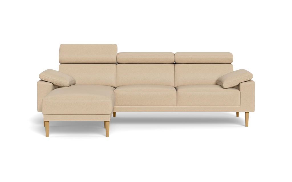 Michigan sofa med chaiselong - Armpude - Positano stof - 08 sand - Venstrevendt