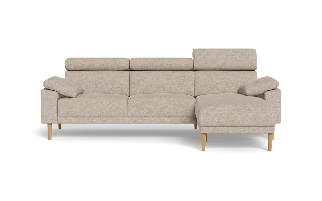 Michigan sofa med chaiselong - Armpude - Brego stof - 31 sand - Højrevendt