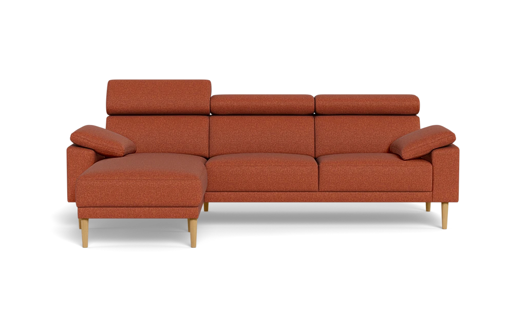 Michigan sofa med chaiselong - Armpude - Bjorn stof - rust - Venstrevendt