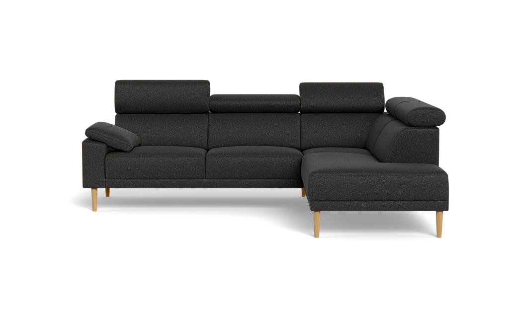 Michigan sofa med open end - Armpude - Bjorn stof - antracit - Højrevendt
