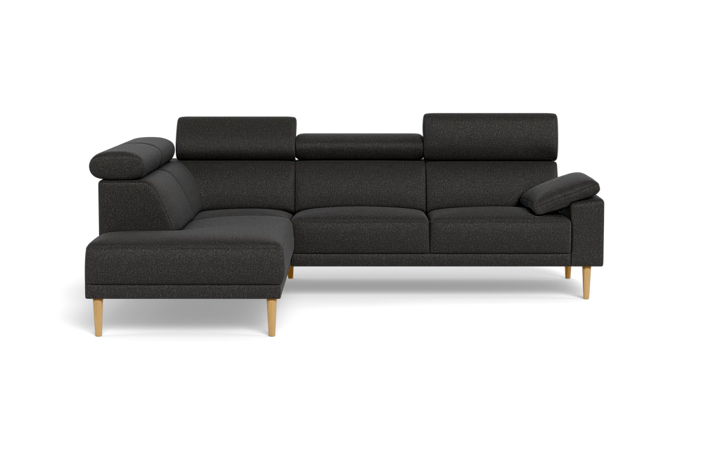 Michigan sofa med open end - Armpude - Bjorn stof - antracit - Venstrevendt