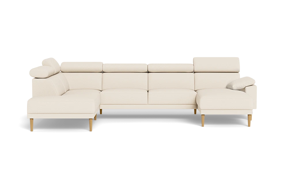 Michigan sofa med chaiselong og open end - Armpude - Austin stof - 01 hvid - Venstrevendt
