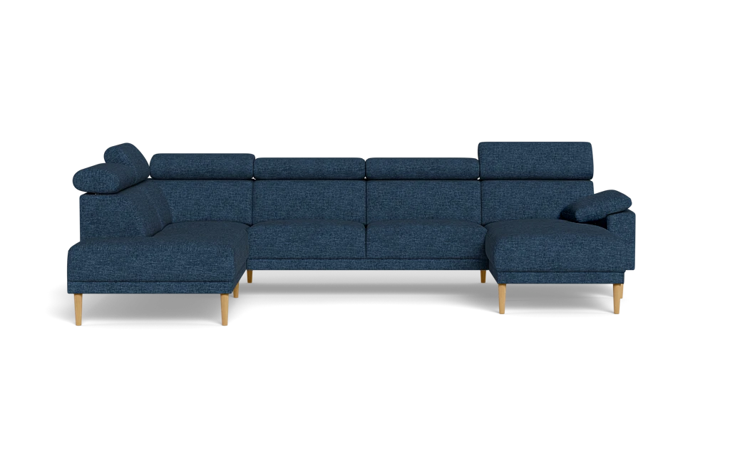 Michigan sofa med chaiselong og open end - Armpude - Brego stof - 86 blå - Venstrevendt