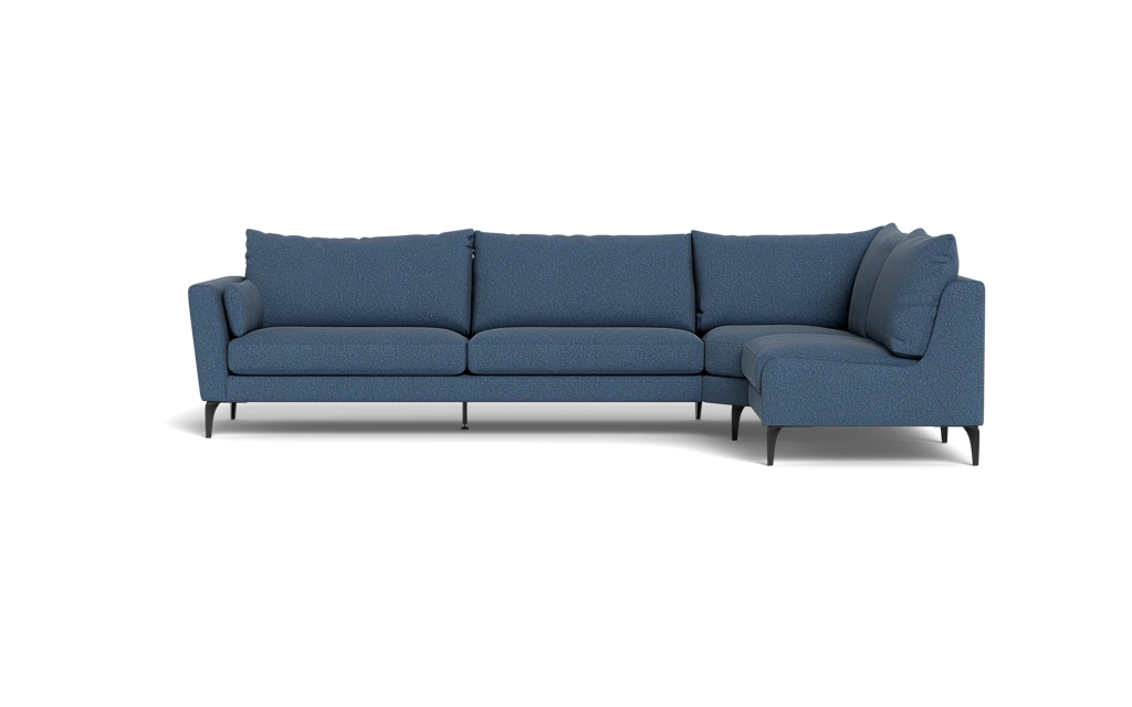 Symfoni 2018 sofa med open end - Brego stof - Dark Blue