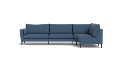 Symfoni 2018 sofa med open end - Brego stof - Dark Blue