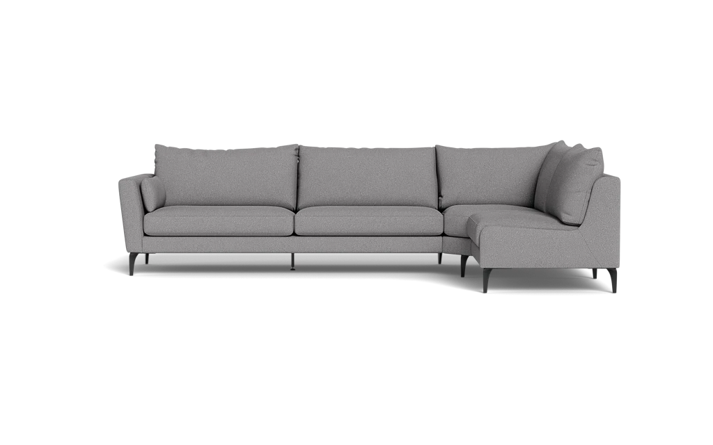 Symfoni 2018 sofa med open end - Bloq stof - Zinc