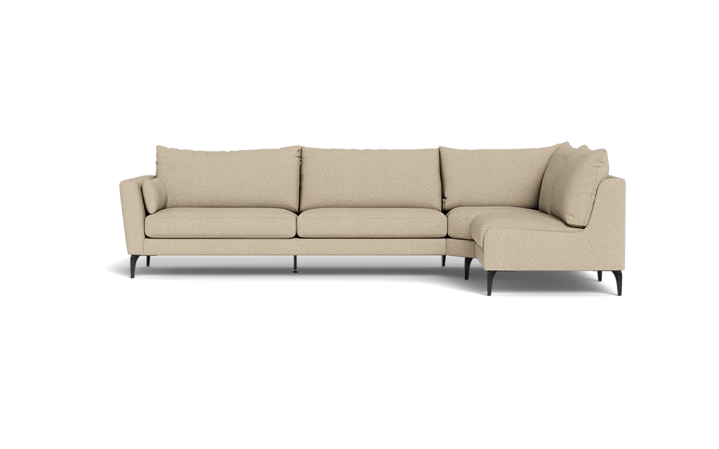 Symfoni 2018 sofa med open end - Brego stof - Beige