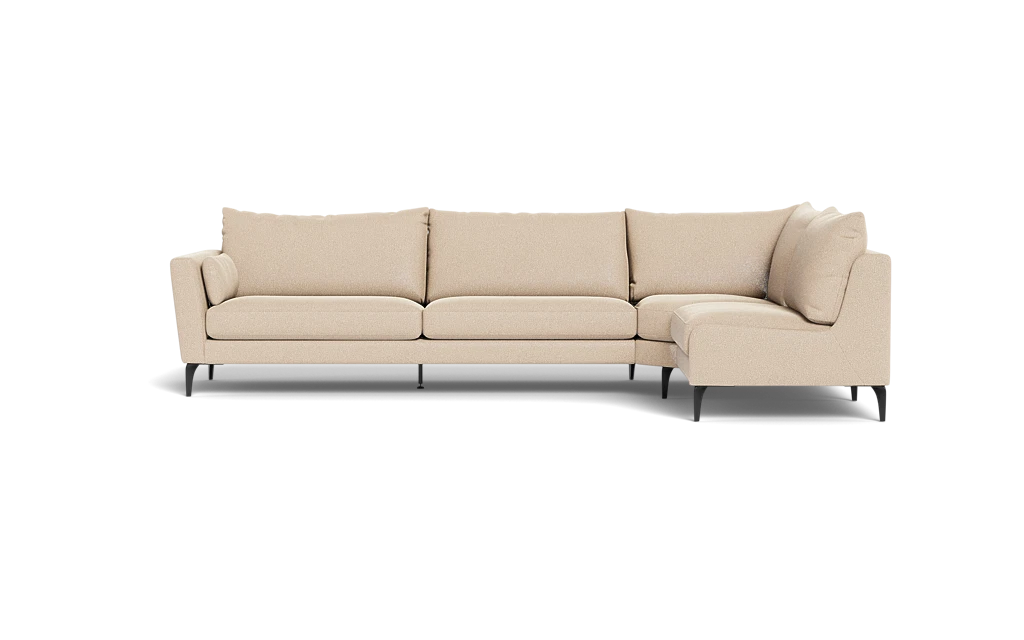 Symfoni 2018 sofa med open end - Bloq stof - Beige