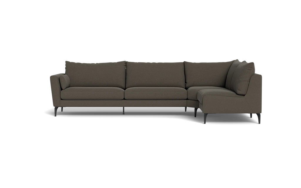Symfoni 2018 sofa med open end - Bloq stof - Brown