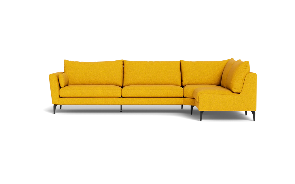 Symfoni 2018 sofa med open end - Brego stof - Curry