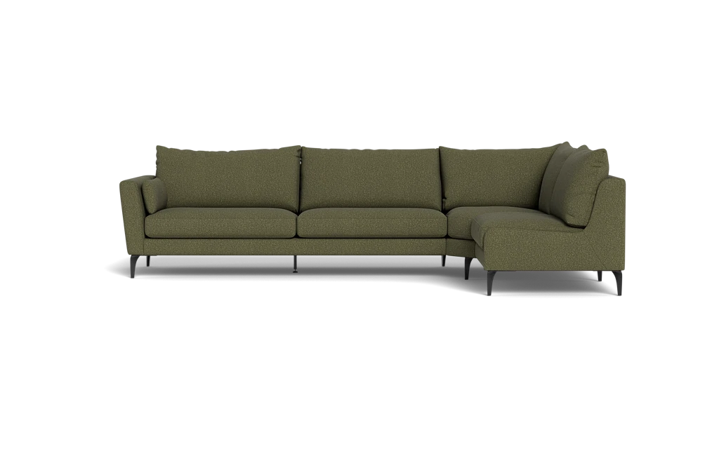 Symfoni 2018 sofa med open end - Brego stof - Green