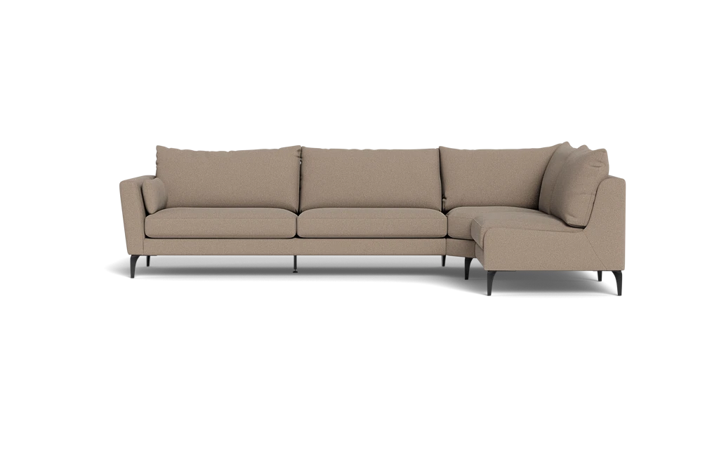 Symfoni 2018 sofa med open end - Bloq stof - Taupe
